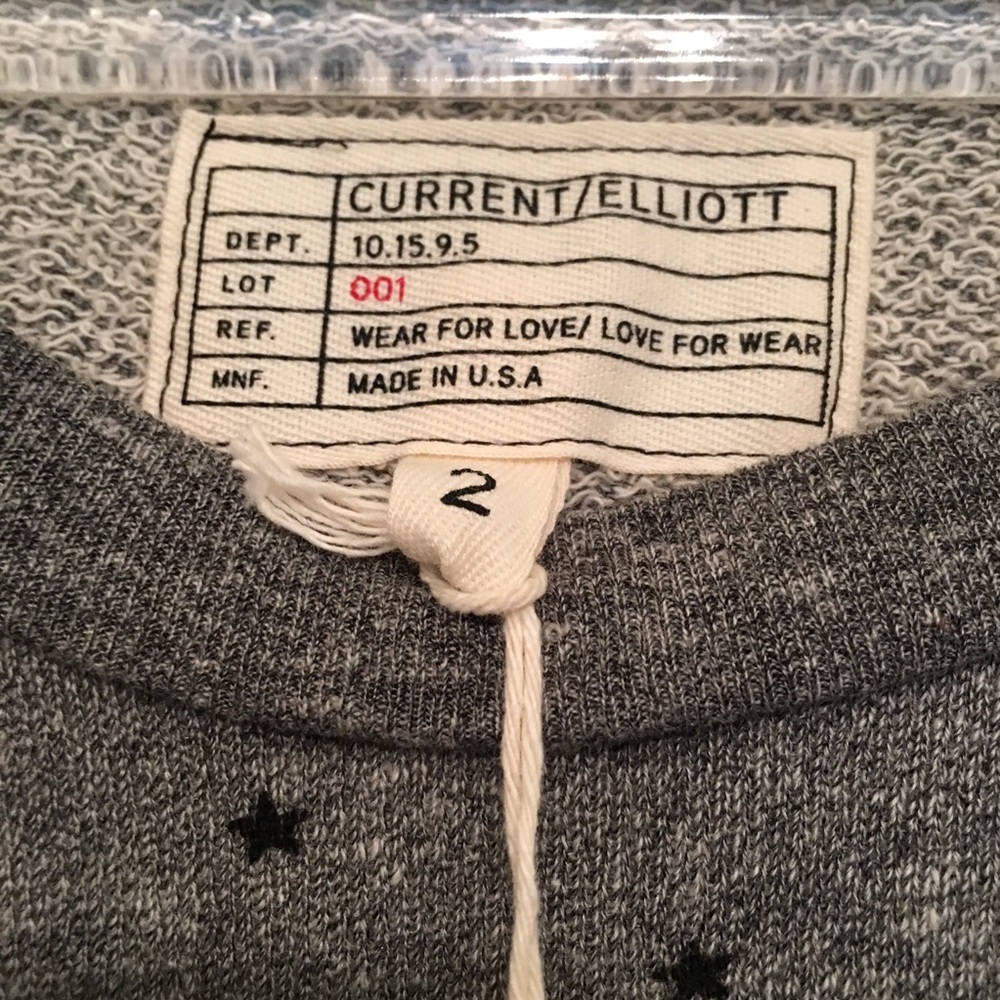 Current/Elliot Ruffle Star-Print Sweatshirt - Picture 4 of 6